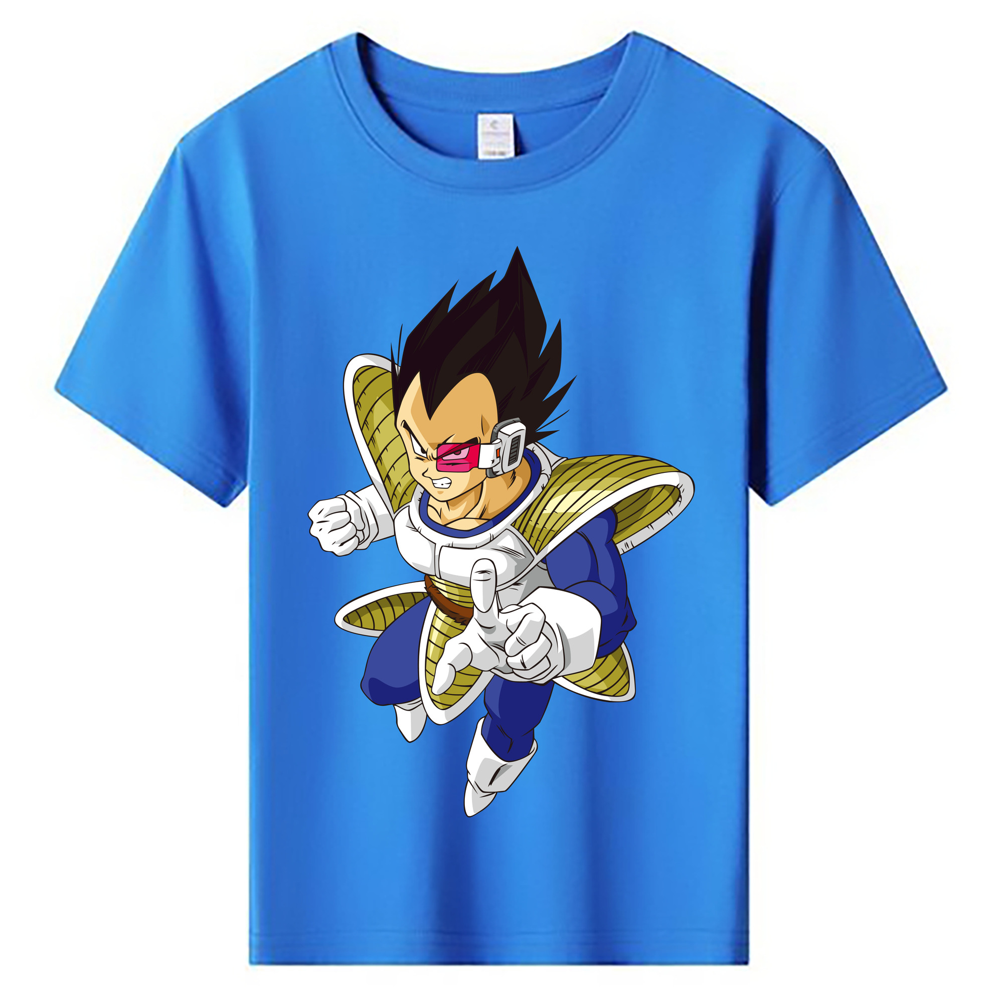 （画像用） ドラゴンボール ベジータ四世（Bejīta Yonsei）DRAGON BALL Vegeta IV 綿100％キッズTシャツ（フロントプリント）